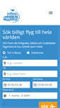 Mobile Screenshot of billigaflygresor.se